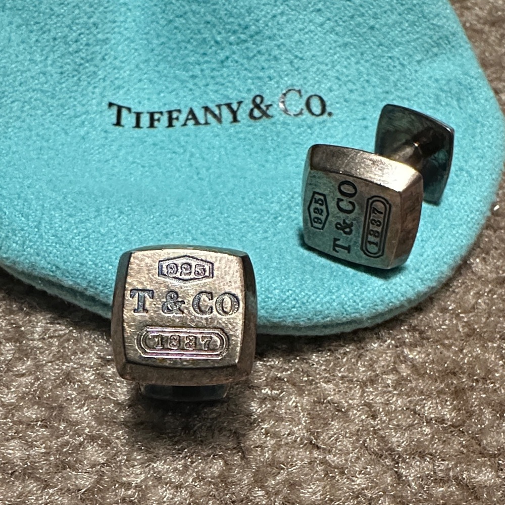 Tiffany & Co. Silver Square Cufflinks